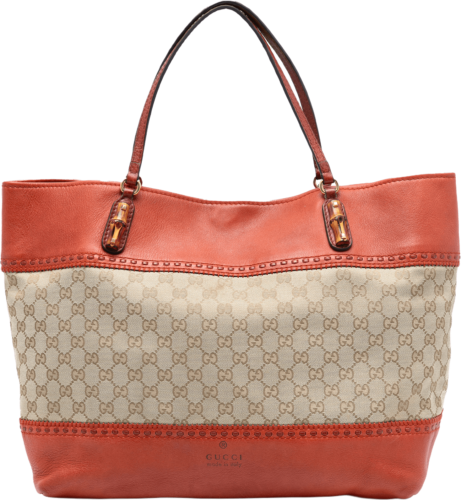 Gucci Large Gg Canvas Laidback Crafty Tote, från Luxclusif, i färgen beige.