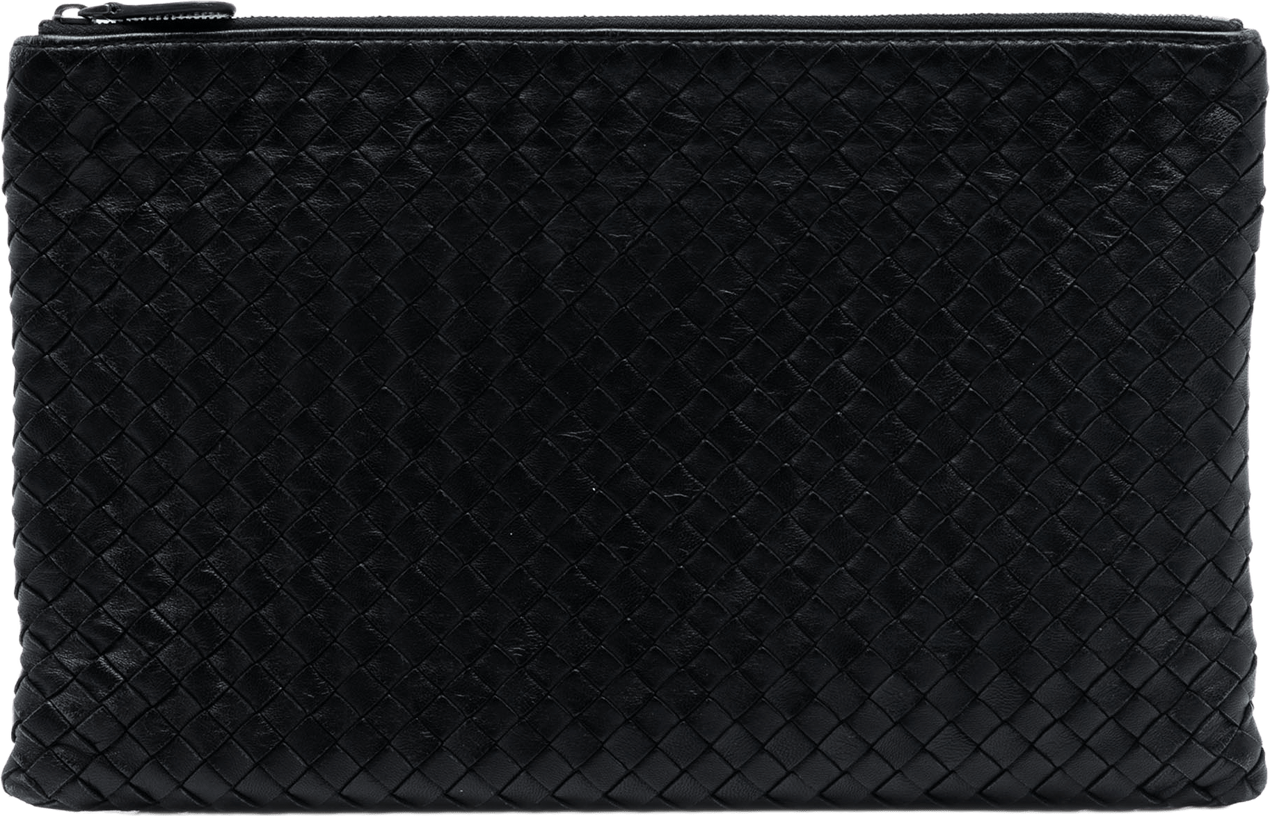 Bottega Veneta Nappa Intrecciato Clutch, från Luxclusif, i färgen black.