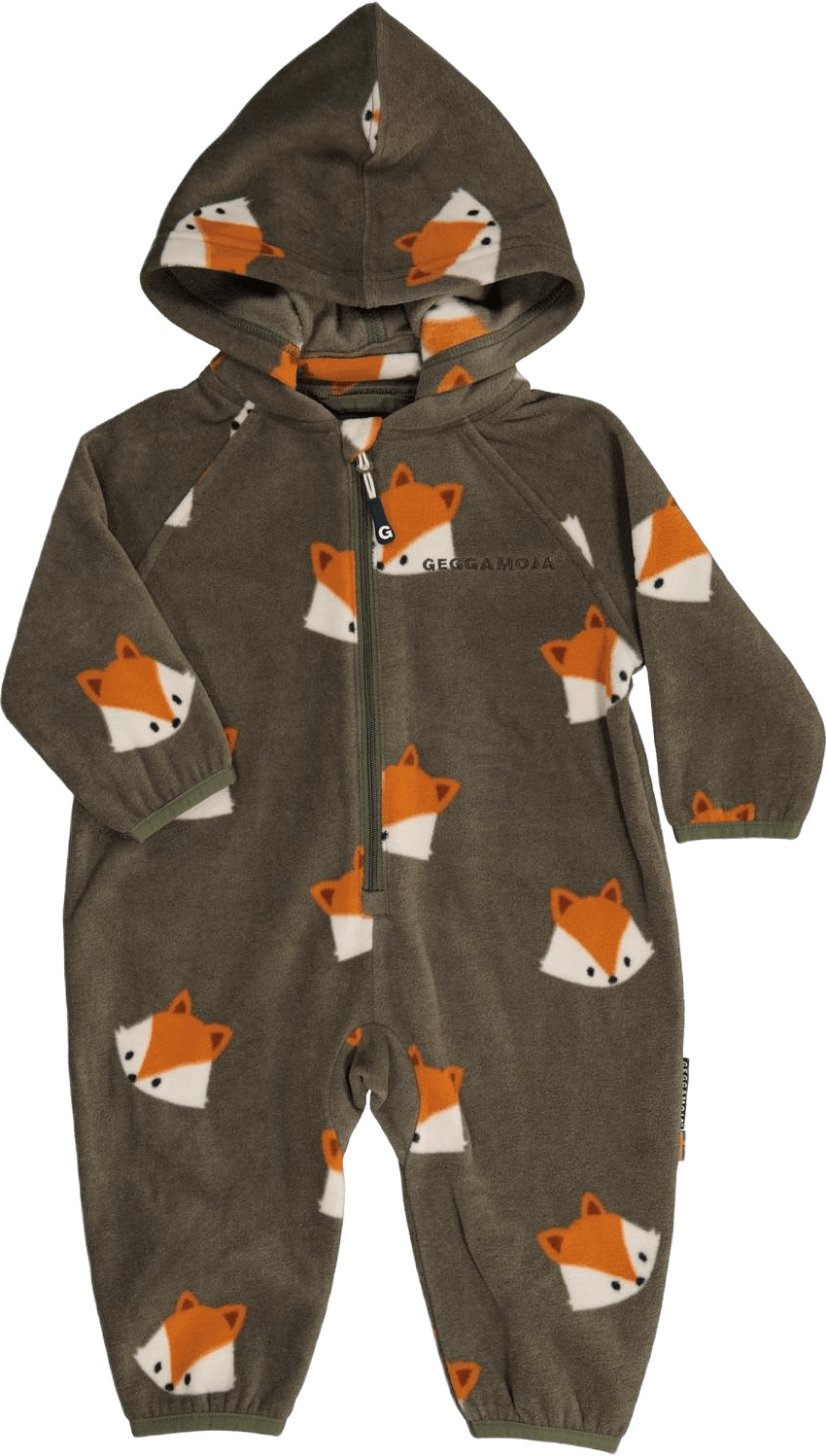 Fleeceoverall, från Geggamoja, i färgen fox.