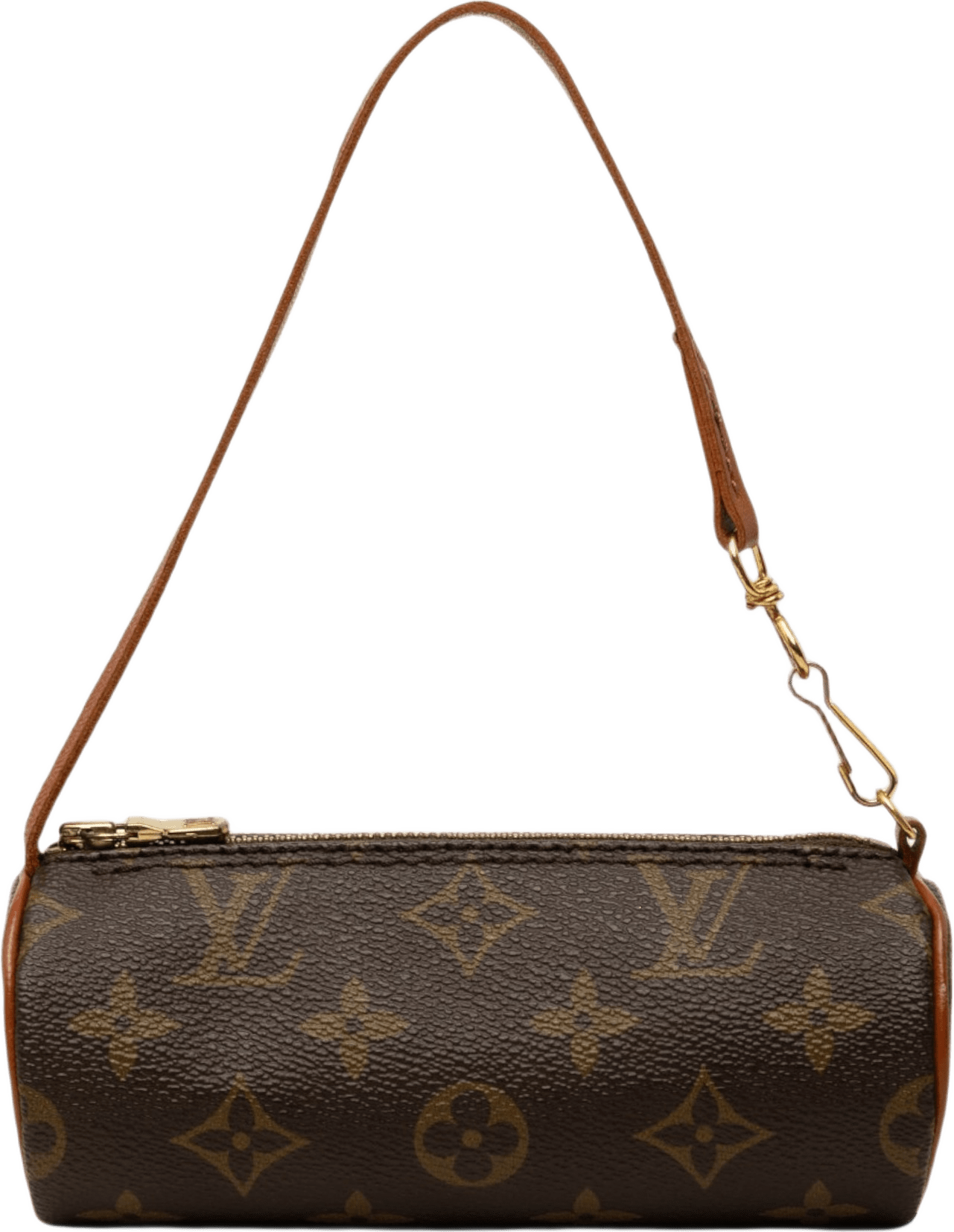 Louis Vuitton Monogram Papillon Pochette, från Luxclusif, i färgen brun.