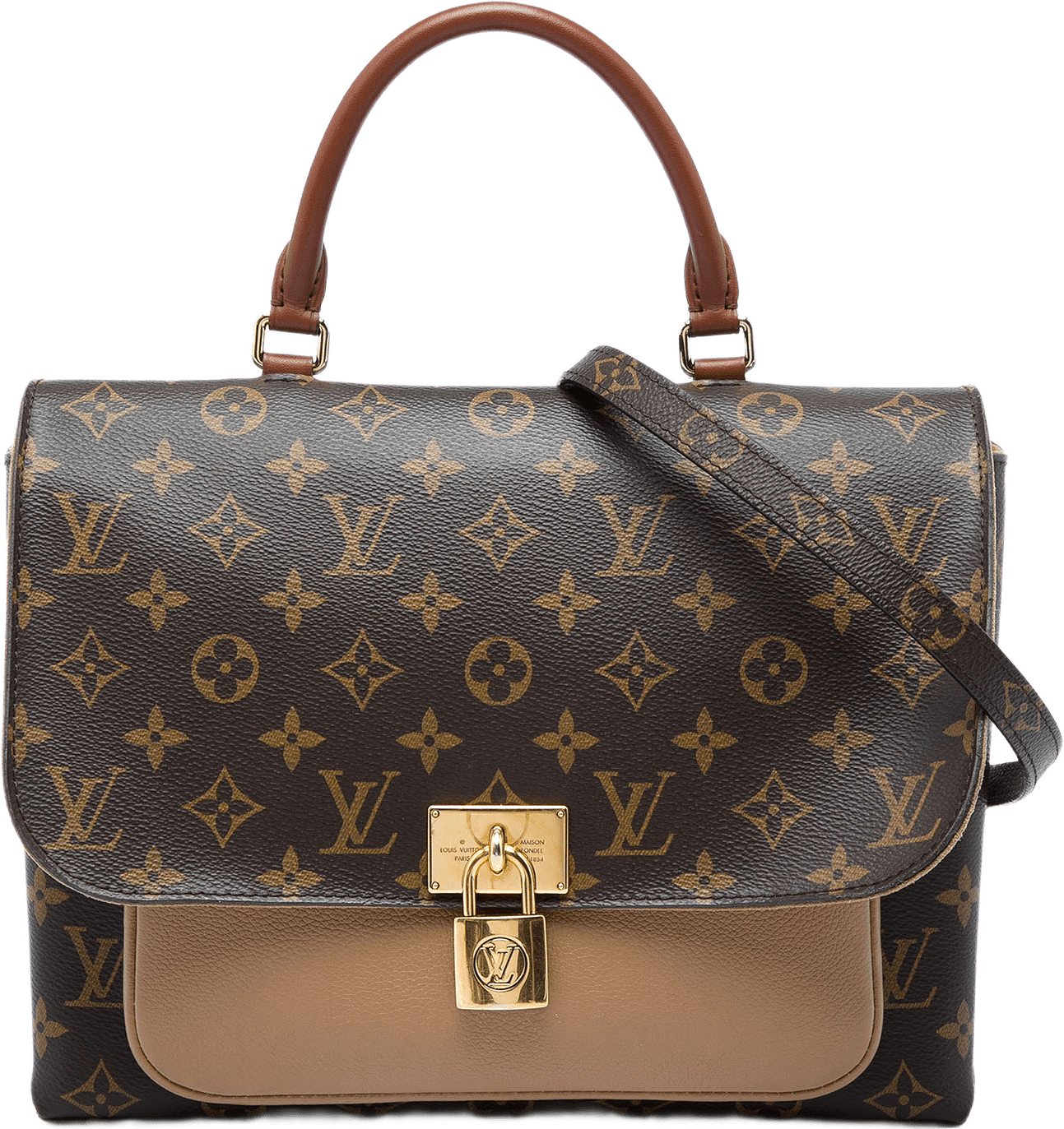 Louis Vuitton Monogram Marignan, från Luxclusif, i färgen brun.