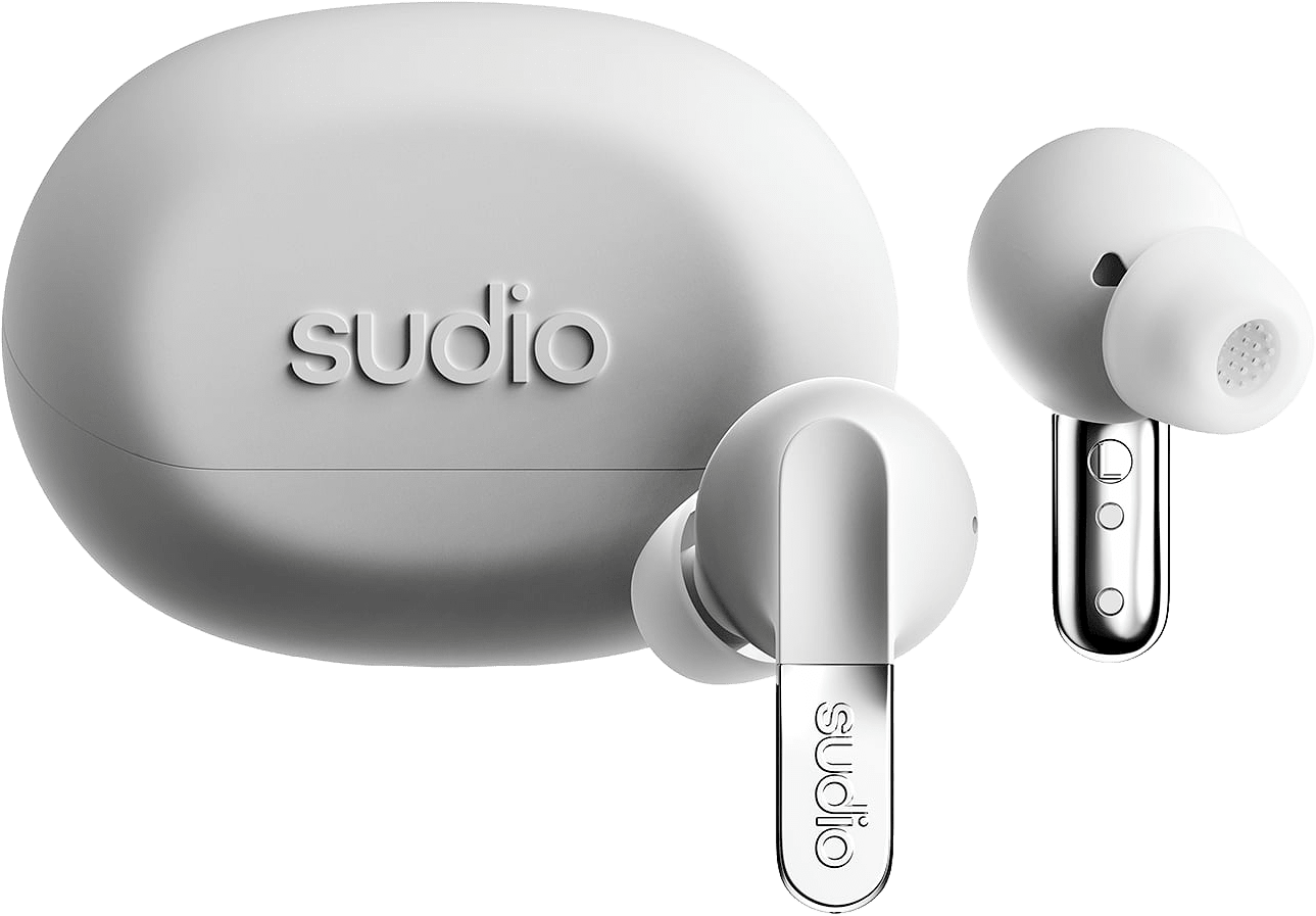 Sudio N3 Pro, från Sudio, i färgen chrome white.