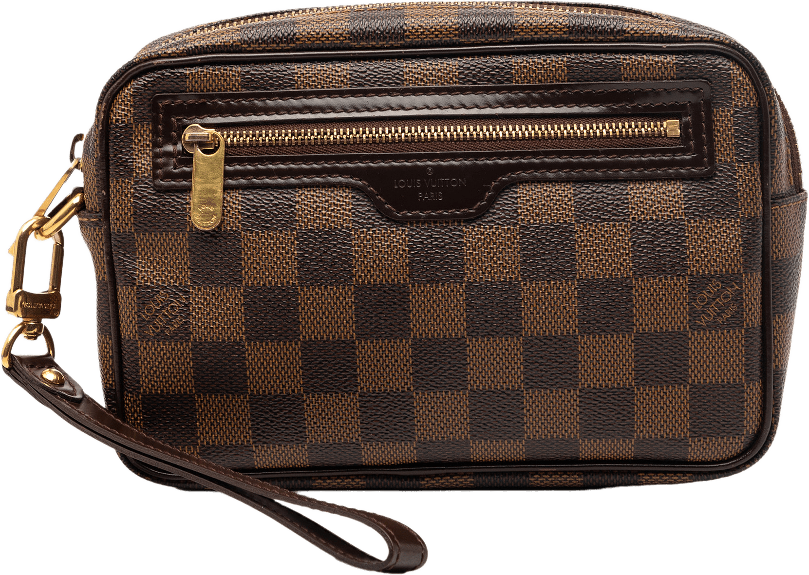 Louis Vuitton Damier Ebene Pochette Billets Macao, från Luxclusif, i färgen brown.