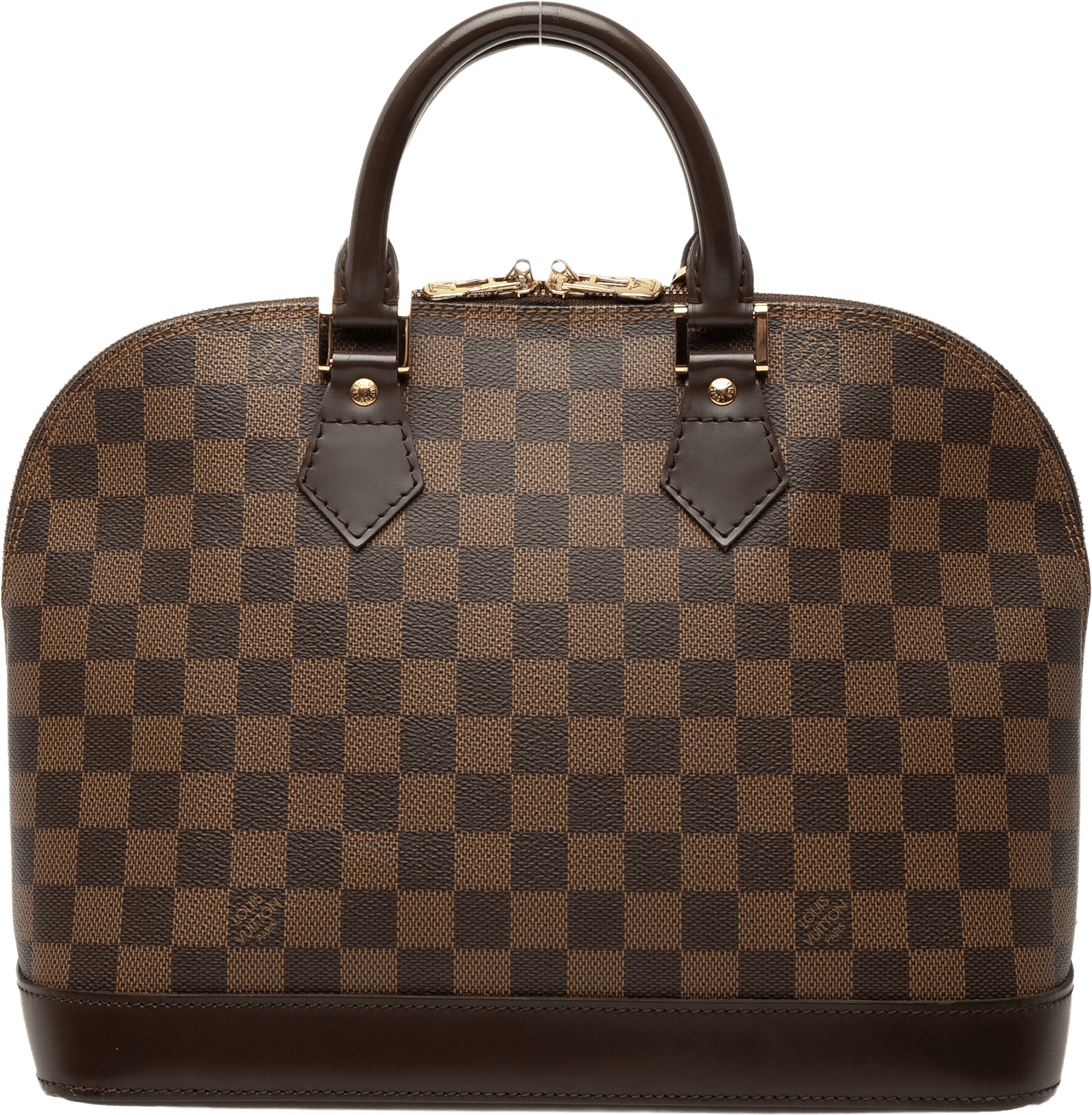 Louis Vuitton Damier Ebene Alma Pm, från Luxclusif, i färgen brun.