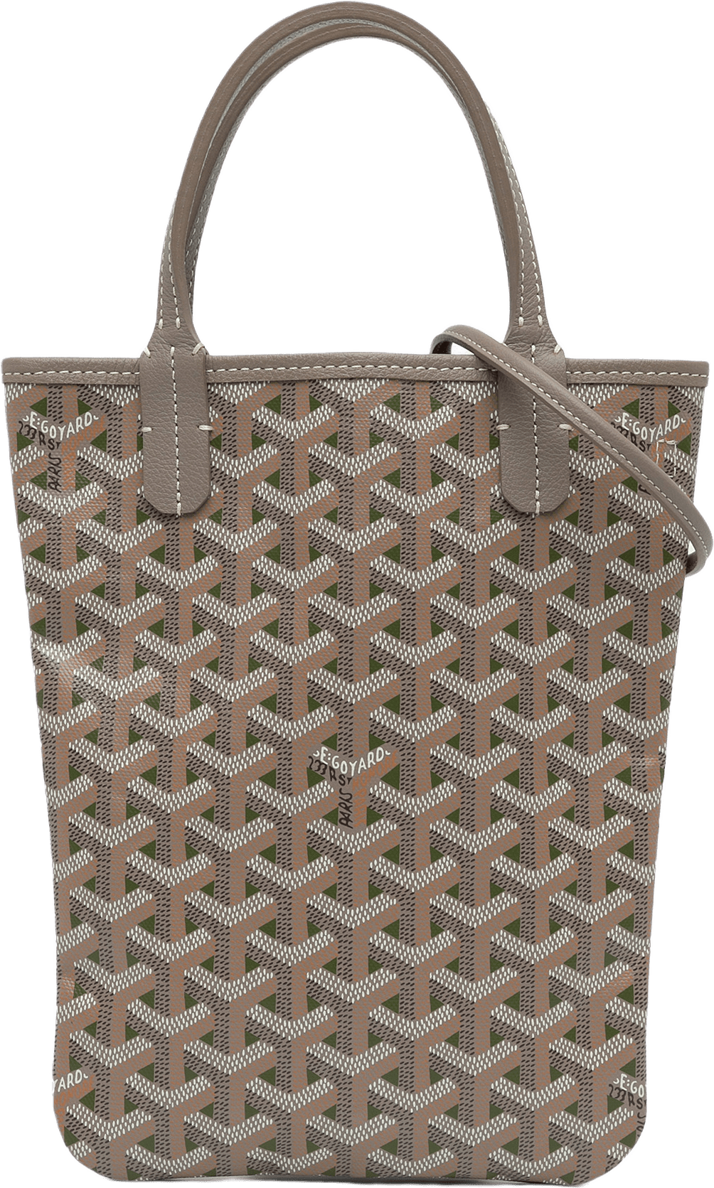 Goyard Goyardine Poitiers Claire Voie, från Luxclusif, i färgen taupe.
