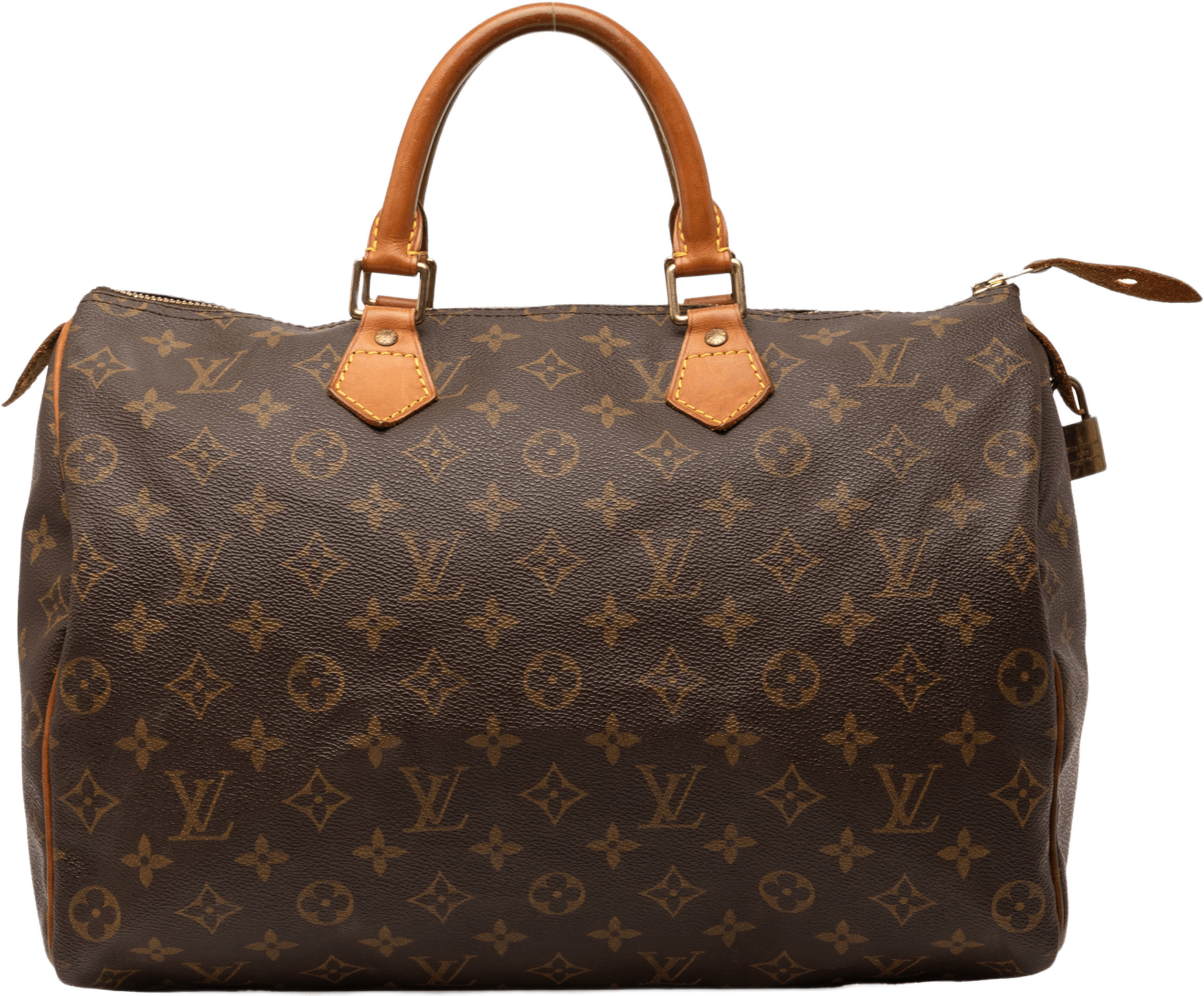 Louis Vuitton Monogram Speedy 35, från Luxclusif, i färgen brown.