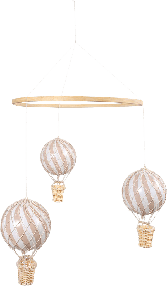 Air Balloon Mobile – Frappé, från Filibabba, i färgen rose.