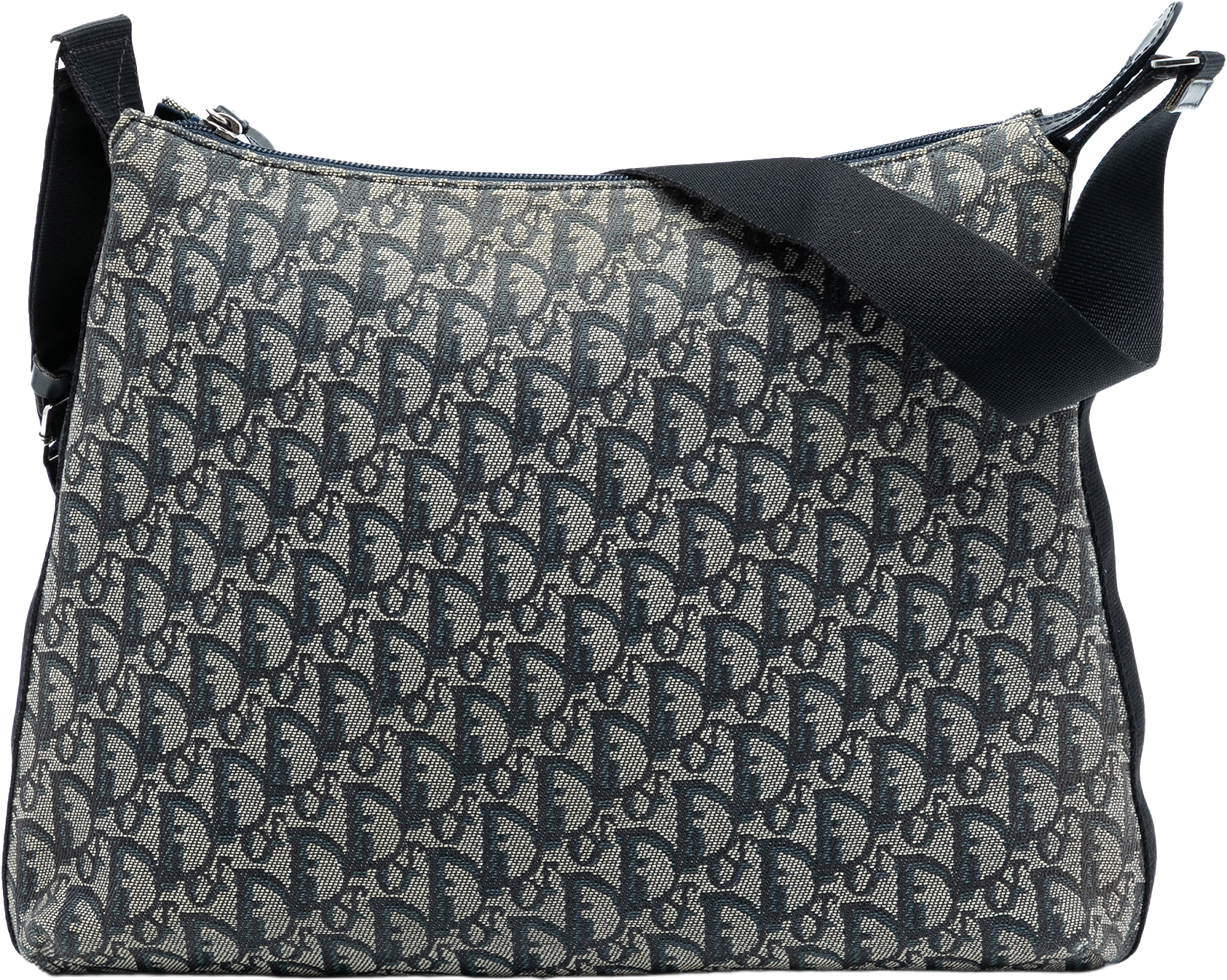 Dior Diorissimo Trotter Canvas Crossbody, från Luxclusif, i färgen navy.