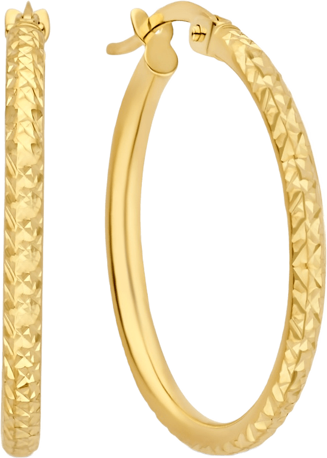Rivoli 14 Karat Guld Creoler