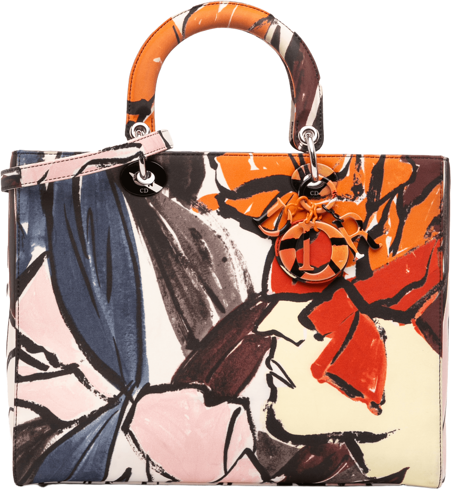 Dior Large Canvas Floral Graffiti Lady Dior, från Luxclusif, i färgen multi.