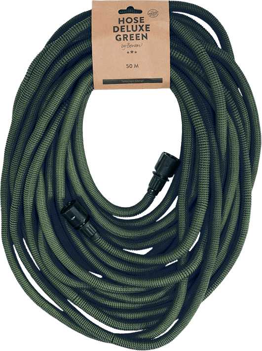 Vattenslang Deluxe 50 M, från by Benson, i färgen green.
