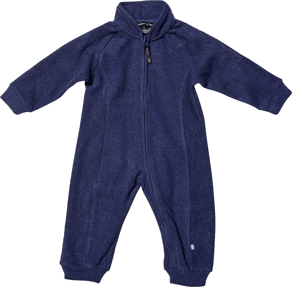 Isbjörn Lynx Fleeceoverall 63% Återvunnen Polyester, från ISBJÖRN of Sweden, i färgen navy.
