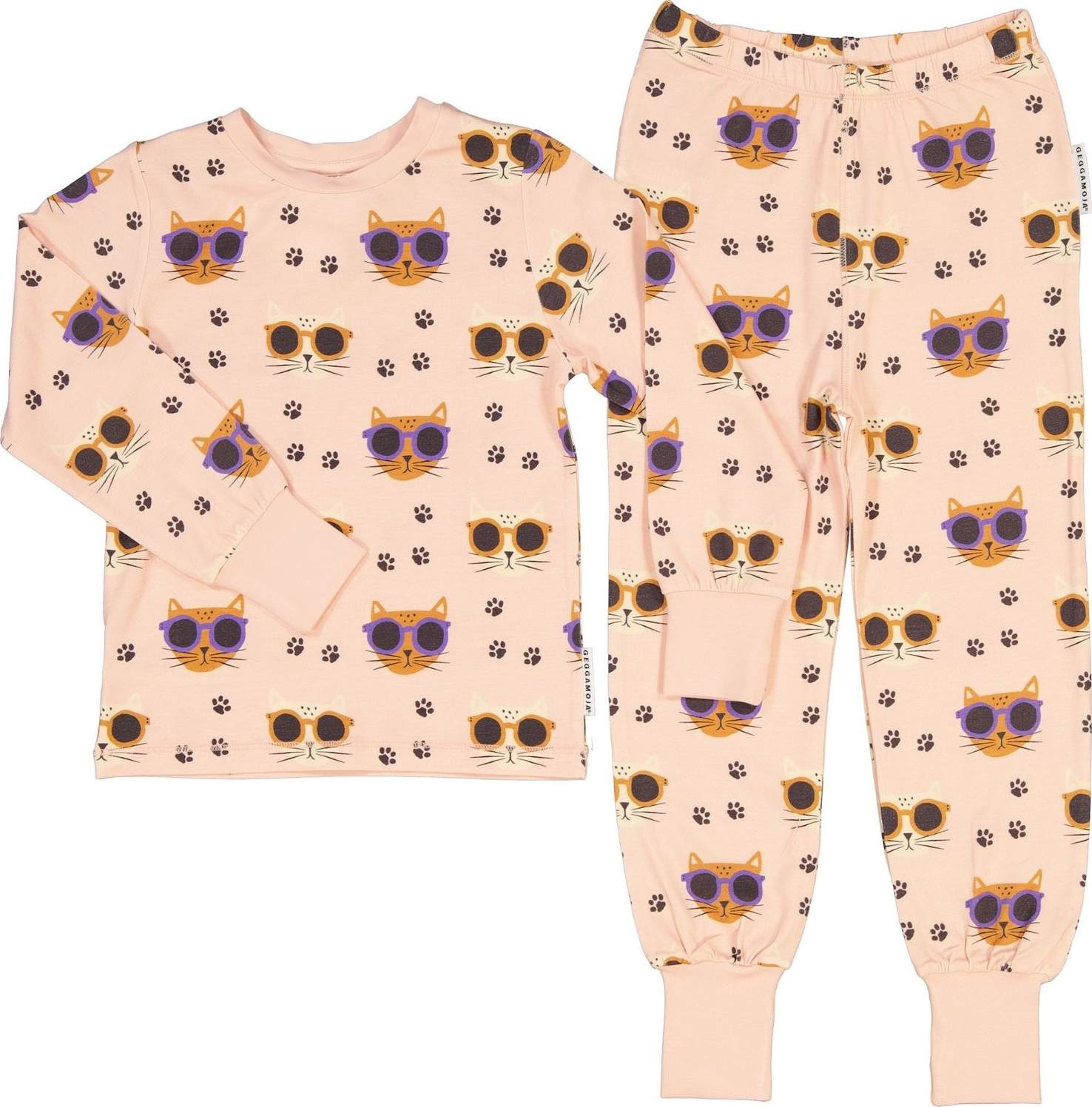 Pyjamas Tvådelad Bambu, från Geggamoja, i färgen rosa.