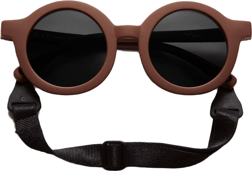 Babymocs Böjbara Solglasögon, från BabyMocs, i färgen brown.