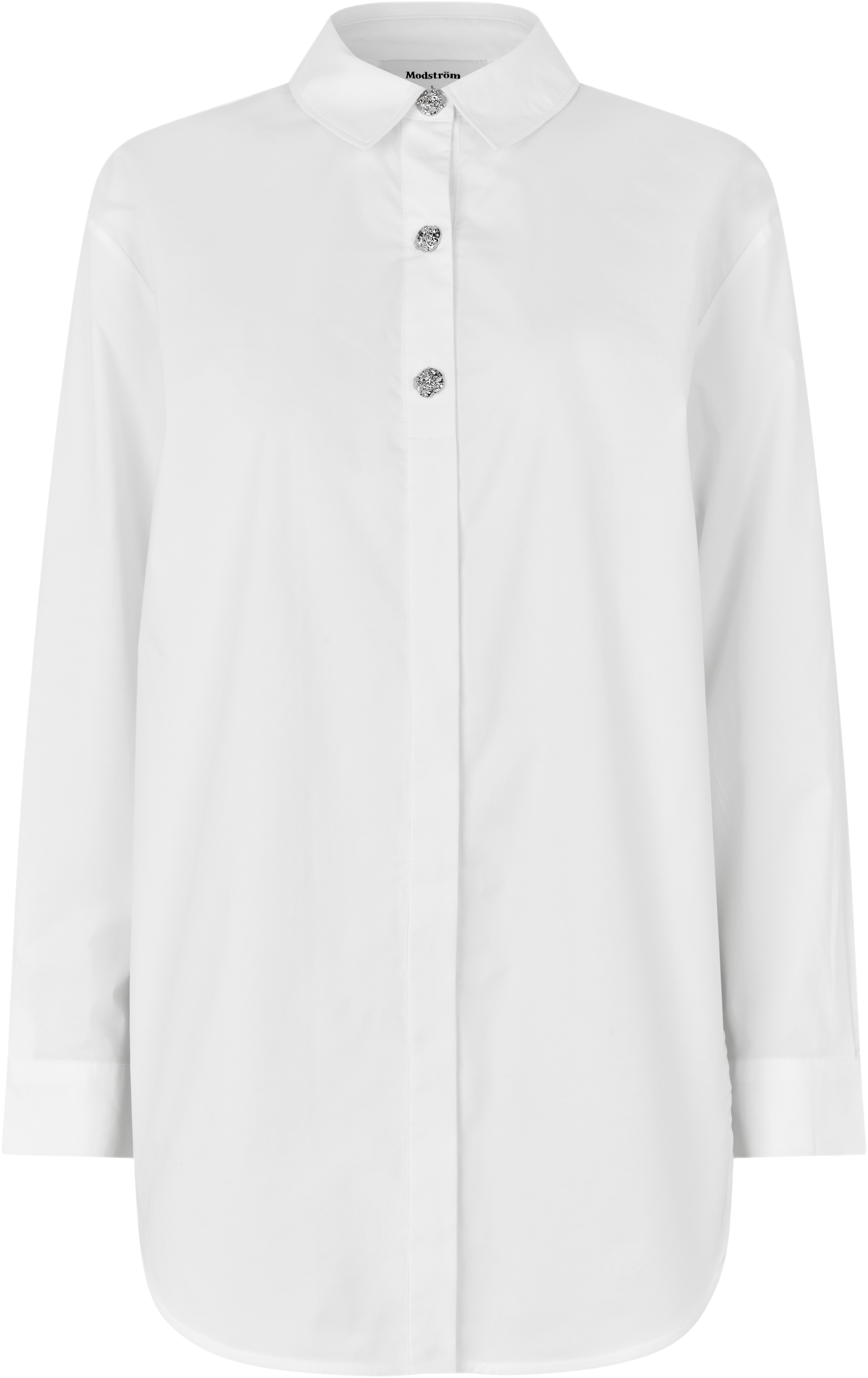 Rowanmd Solid Shirt, från Modström, i färgen soft white.