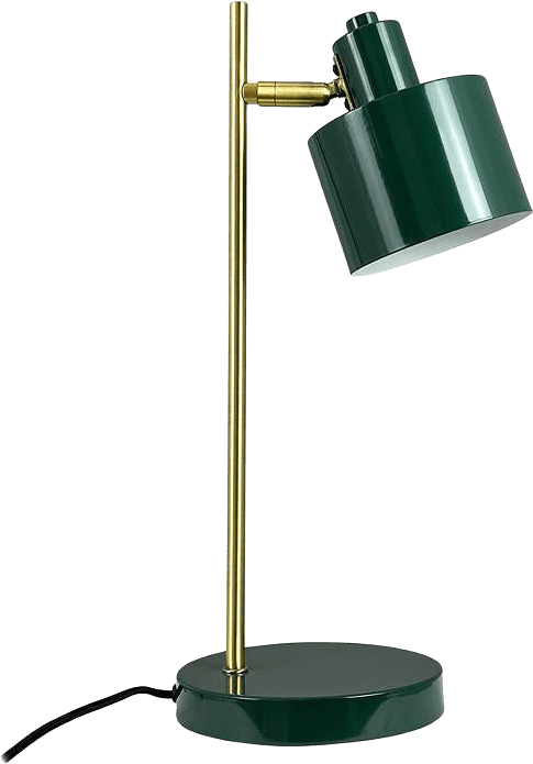 Ocean Table Lamp, från Dyberg Larsen, i färgen dark green/ brass.