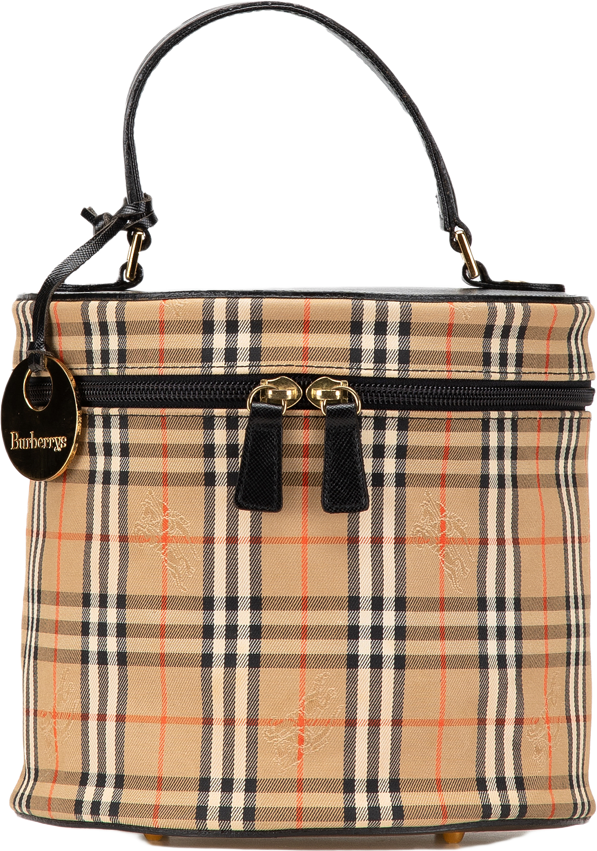 Burberry Haymarket Check Canvas Vanity Bag