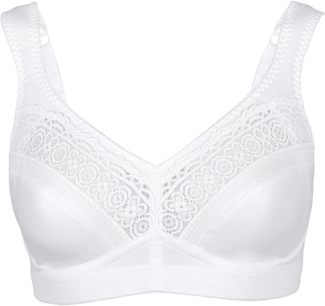 Cotton Star Bh Utan Bygel, från Swegmark, i färgen white.