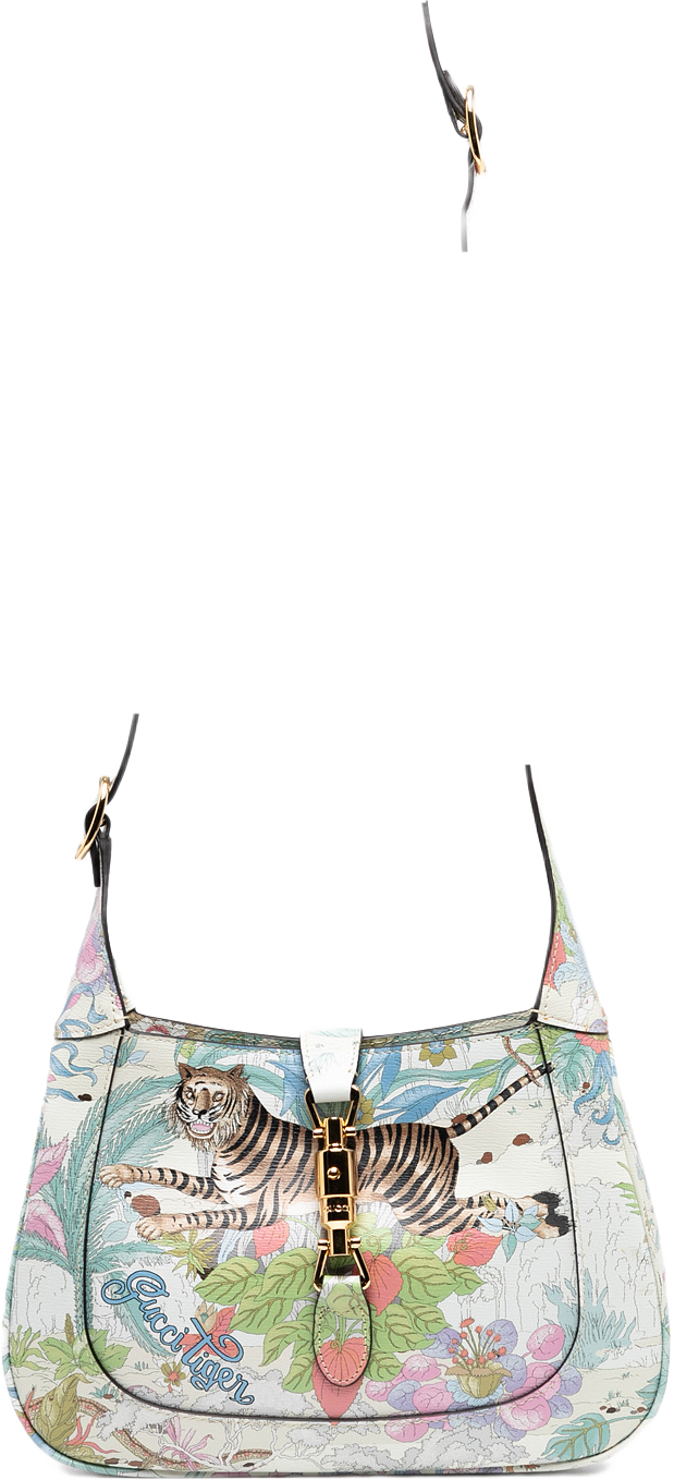 Gucci Small Calfskin Tiger Jackie 1961 Crossbody, från Luxclusif, i färgen blue.