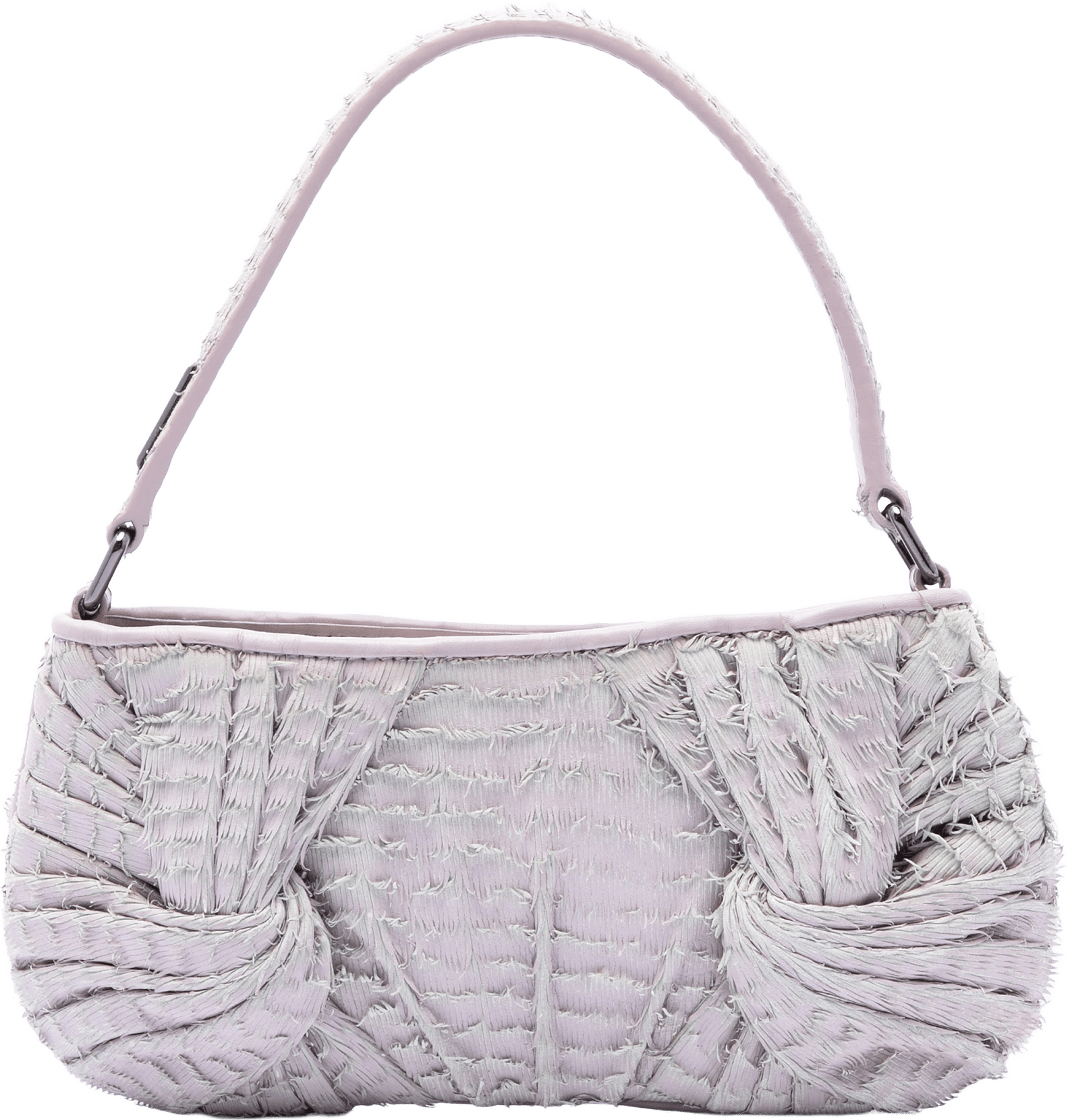 Burberry Prorsum Leather Fringed Shoulder Bag, från Luxclusif, i färgen light purple.