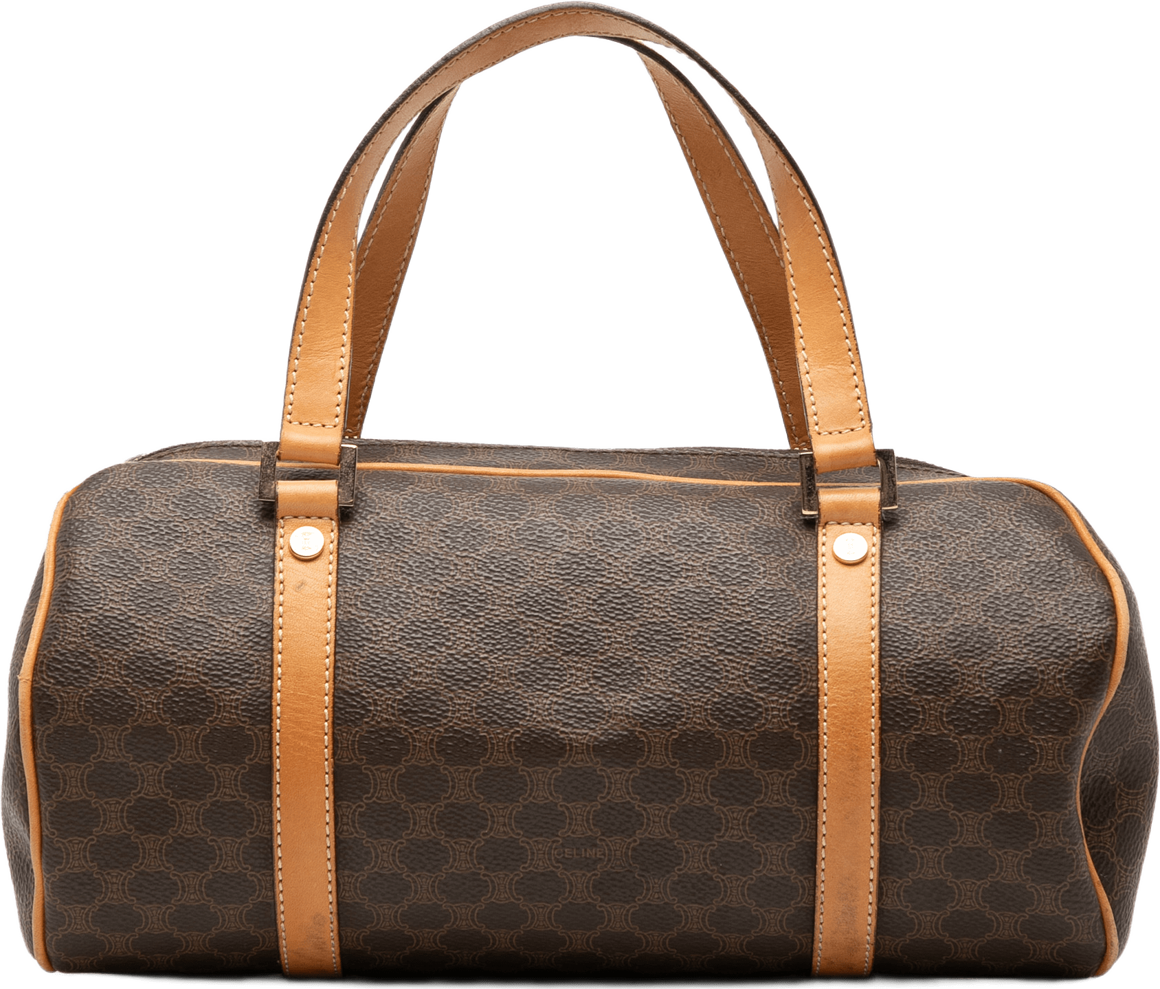 Celine Macadam Coated Canvas Handbag, från Luxclusif, i färgen brown.