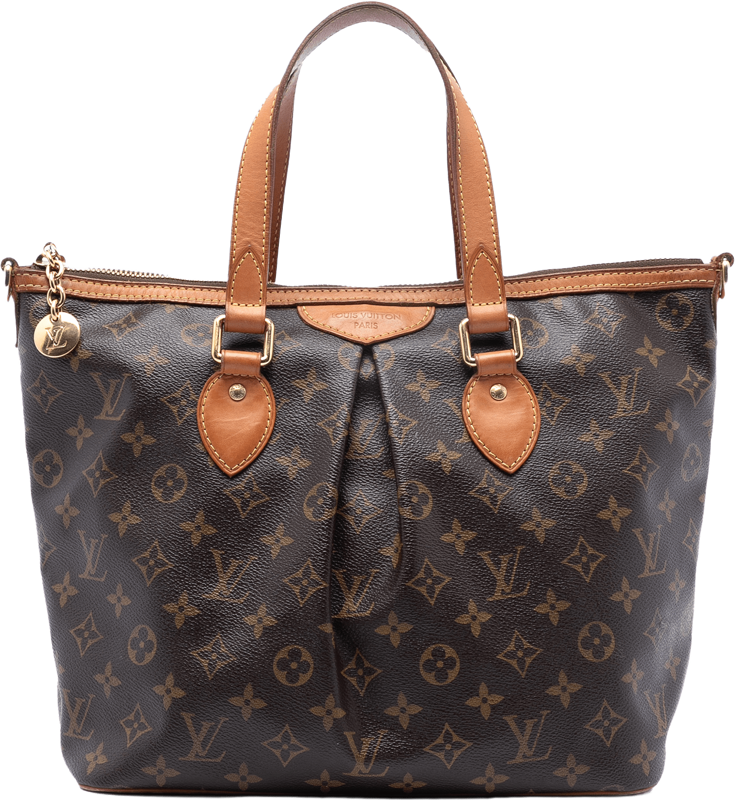 Louis Vuitton Monogram Palermo Pm, från Luxclusif, i färgen brown.