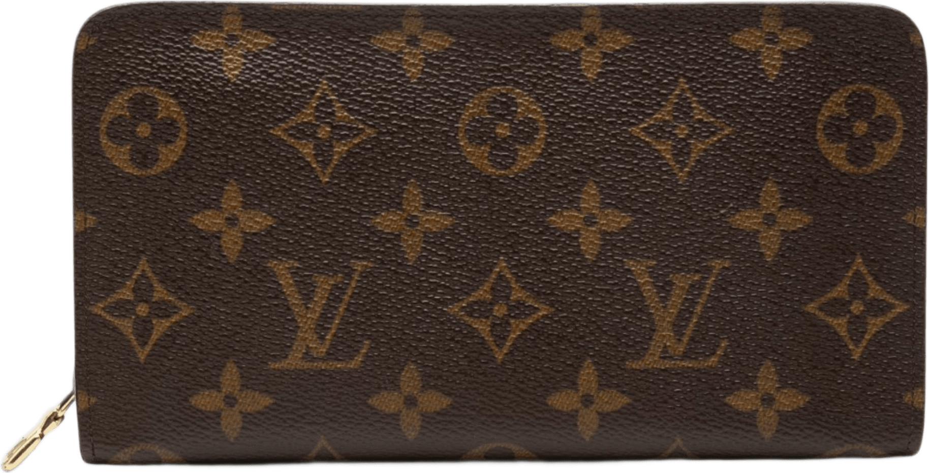 Louis Vuitton Monogram Porte Monnaie Zippy Long Wallet, från Luxclusif, i färgen brun.