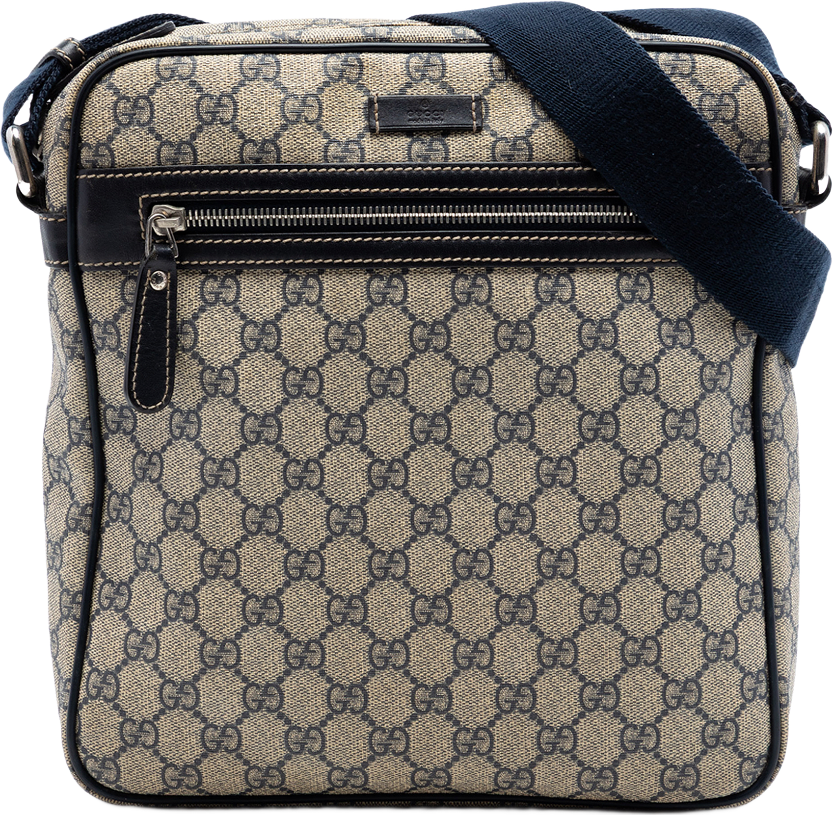 Gucci Gg Supreme Crossbody, från Luxclusif, i färgen beige.