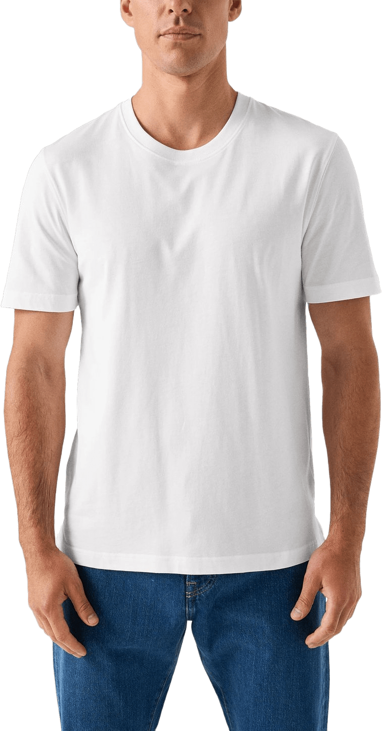 T-shirt I Single Jersey Supima-bomull, från Eton, i färgen vit.