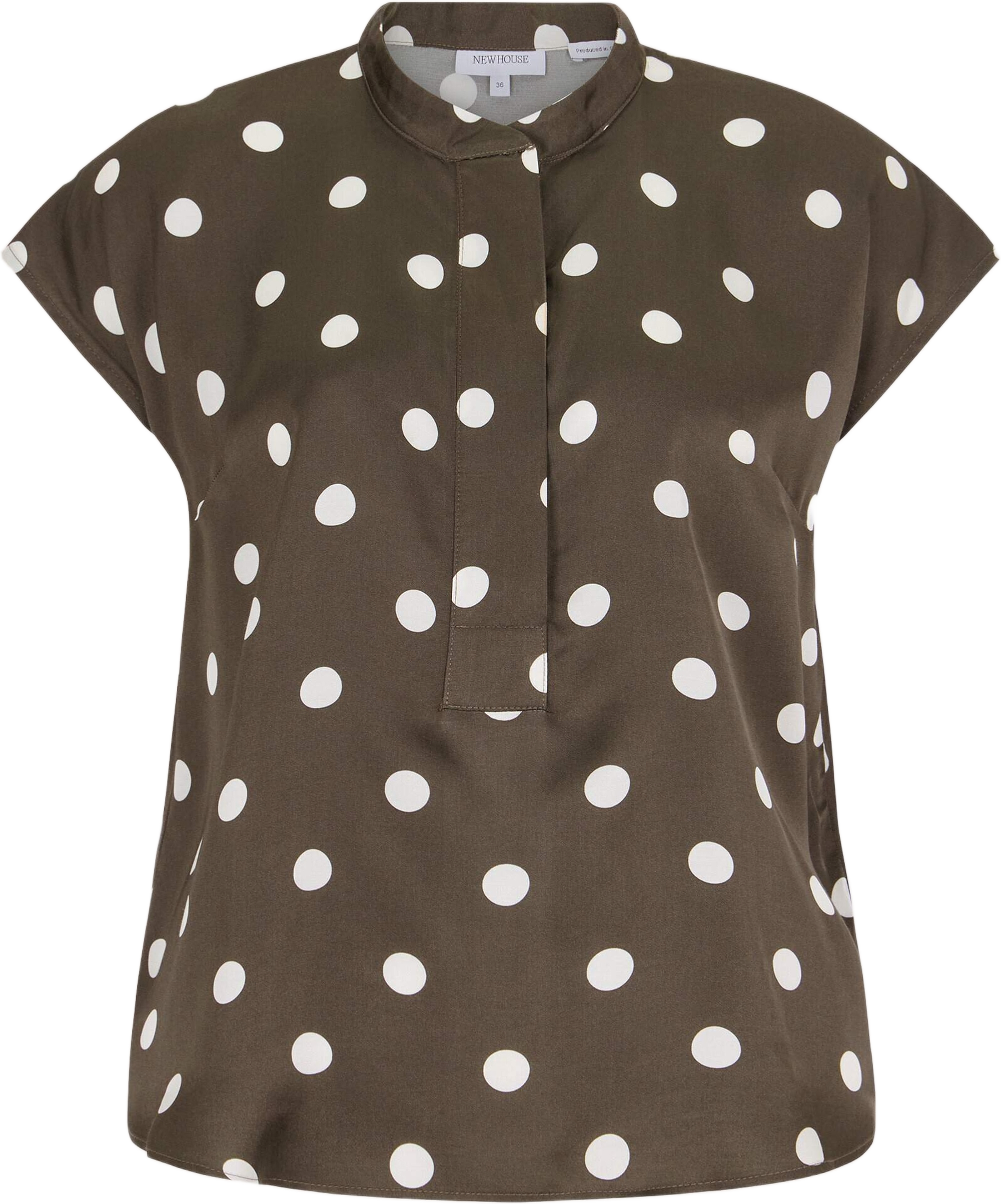 Jacqueline Dot Top, från Newhouse, i färgen brun.