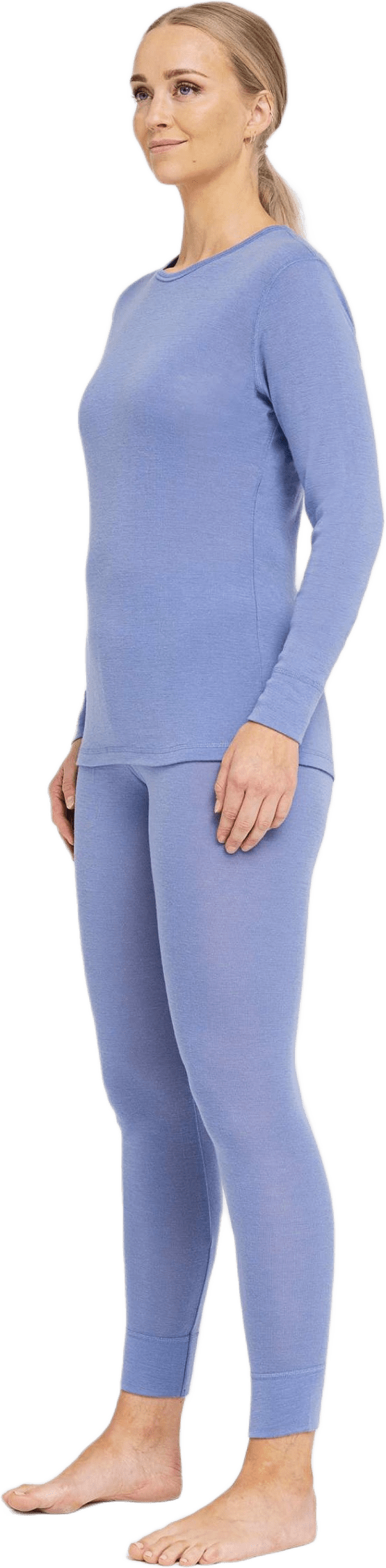 100% Merinoull, Långärmad T-shirt, Svart, från Dovre, i färgen blue.