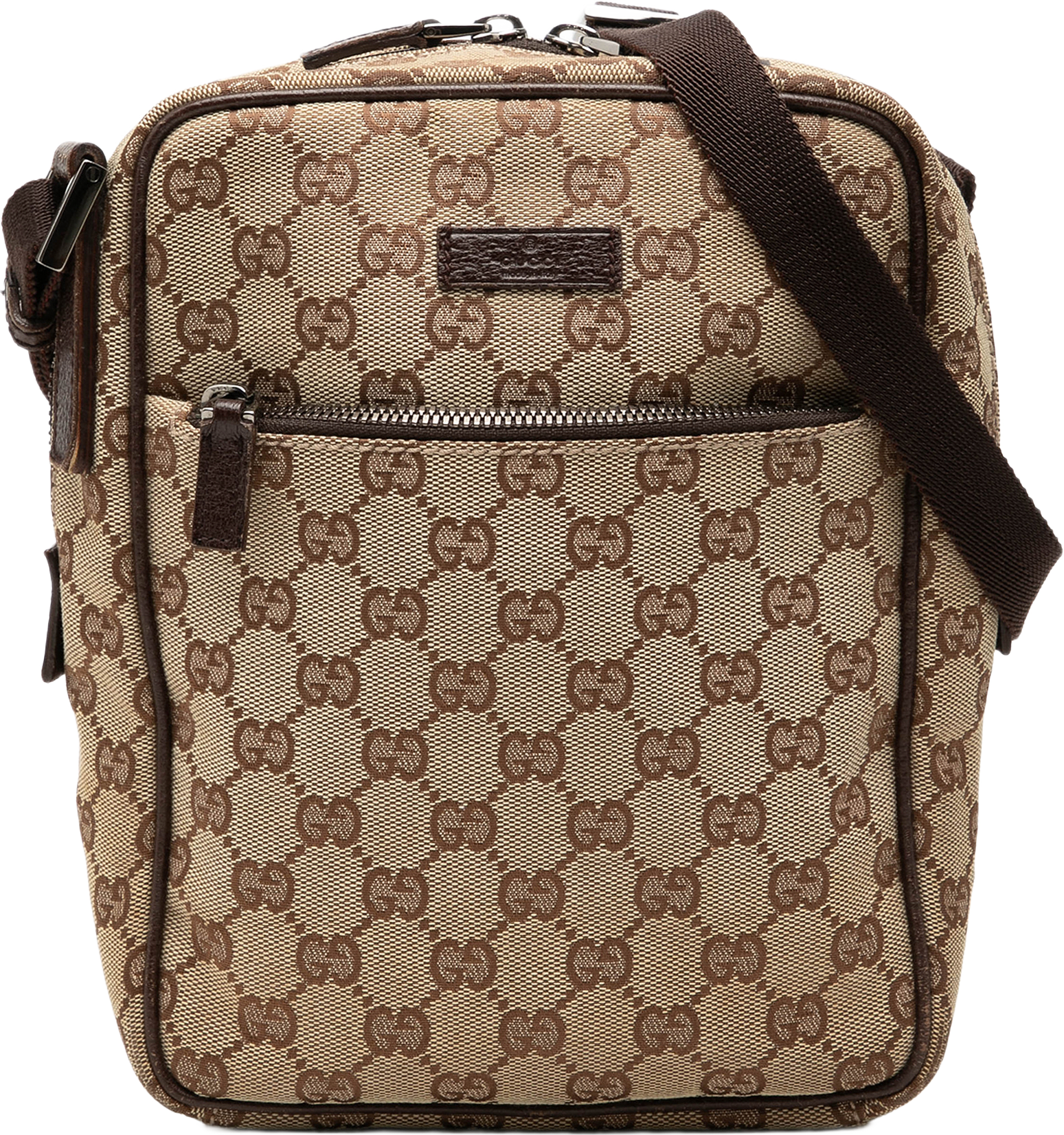 Gucci Gg Canvas Crossbody, från Luxclusif, i färgen beige.