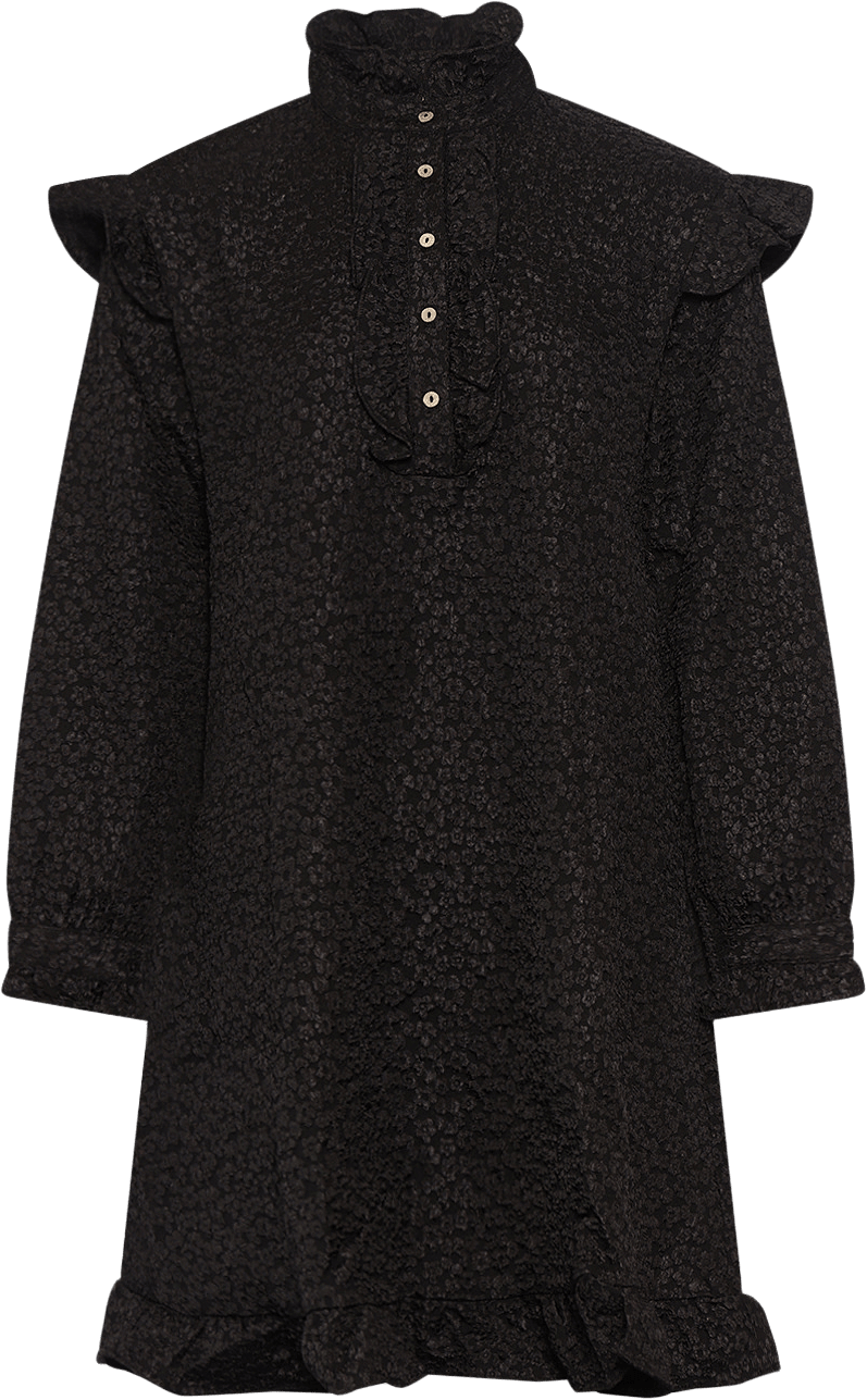 Reno Ruby Ruffle Dress - Black