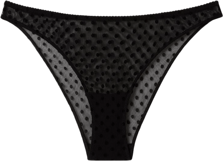 Mesh Bikini Briefs, från Understatement, i färgen black dots.