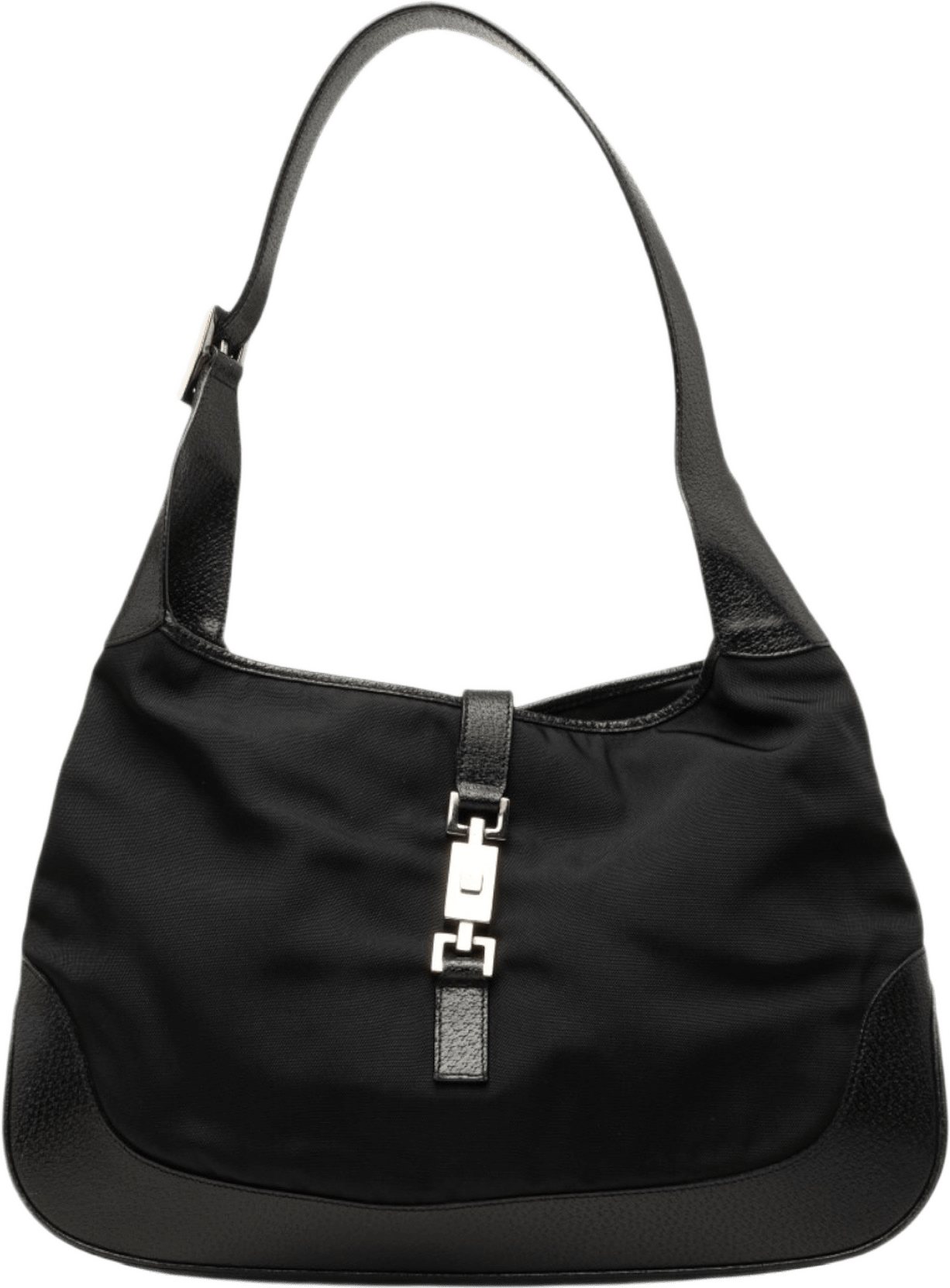 Gucci Nylon Jackie Shoulder Bag, från Luxclusif, i färgen svart.