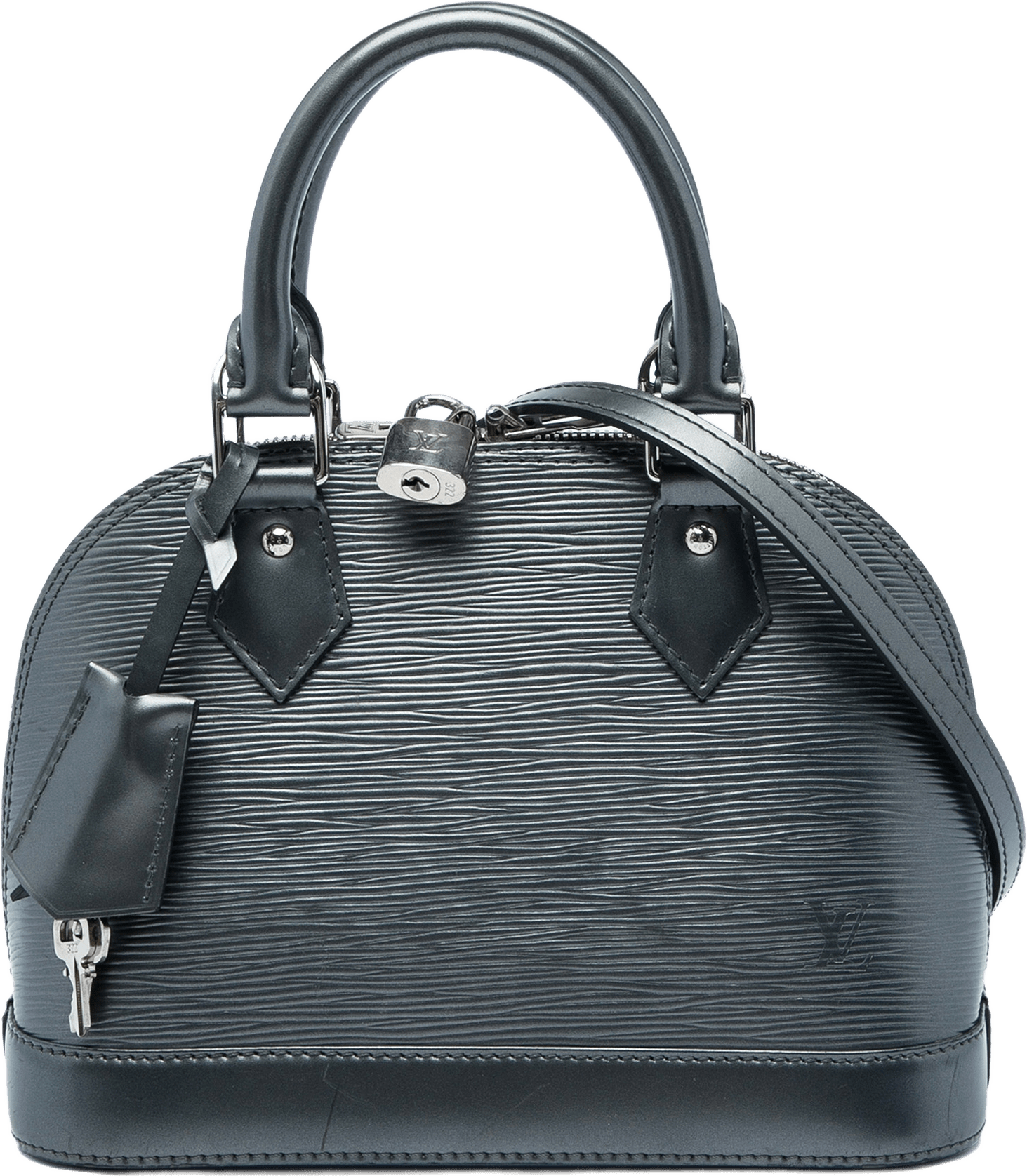 Louis Vuitton Epi Alma Bb, från Luxclusif, i färgen svart.