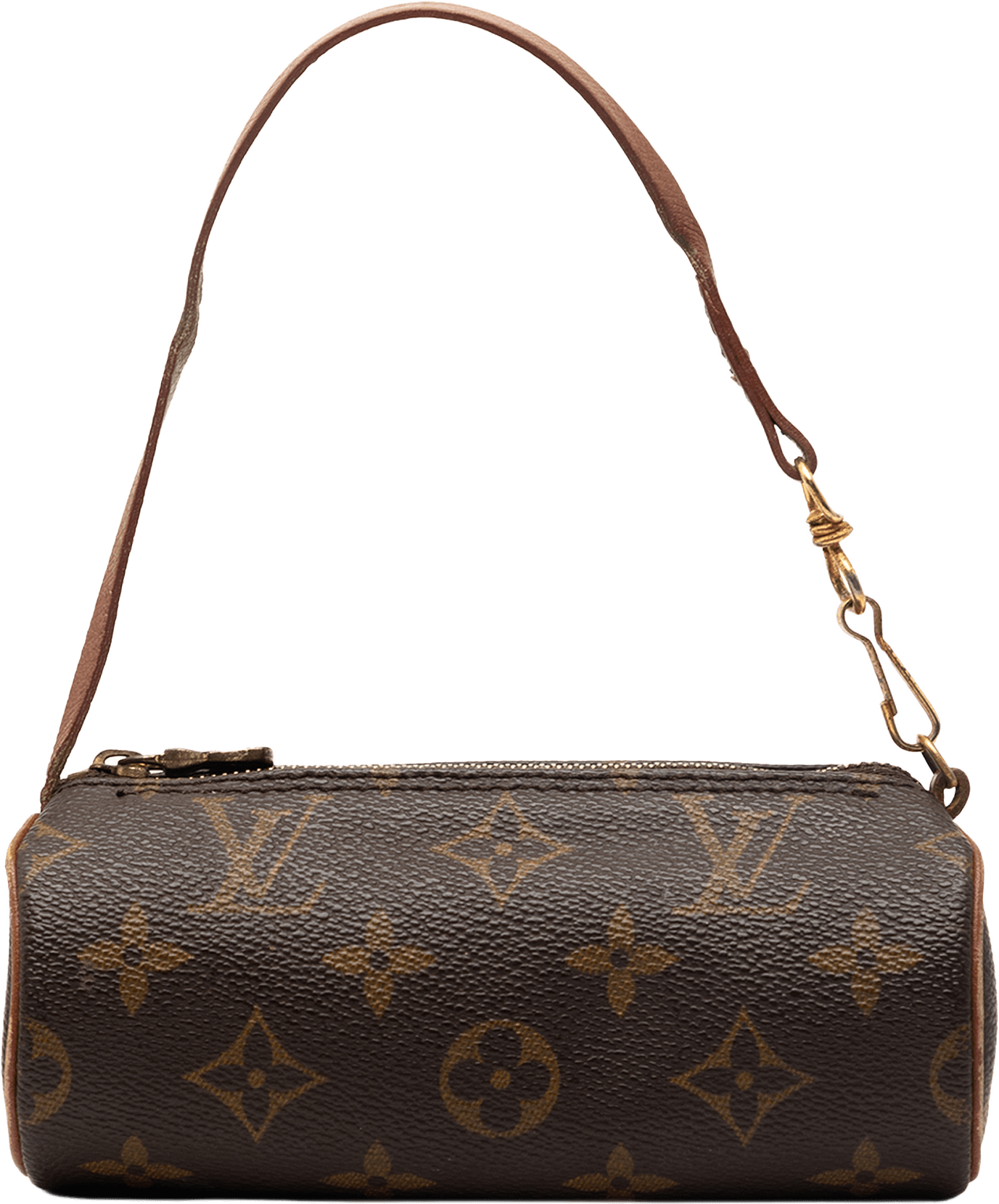 Louis Vuitton Monogram Papillon Pochette, från Luxclusif, i färgen brown.
