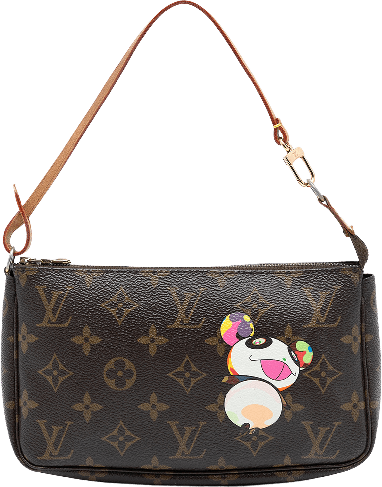 Louis Vuitton Takashi Murakami Monogram Panda Pochette Accessoires, från Luxclusif, i färgen brown.