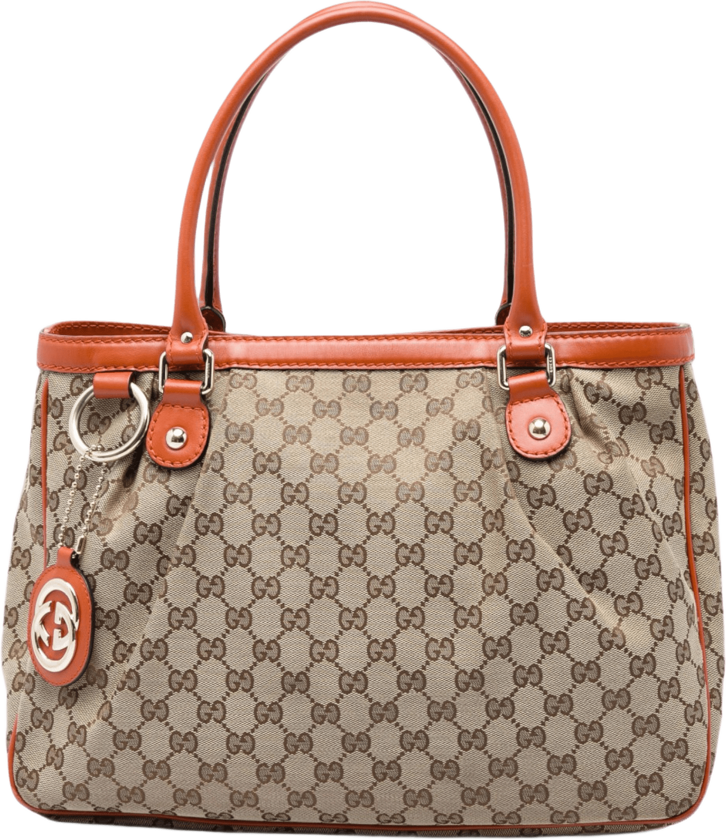 Gucci Gg Canvas Sukey Tote, från Luxclusif, i färgen beige.