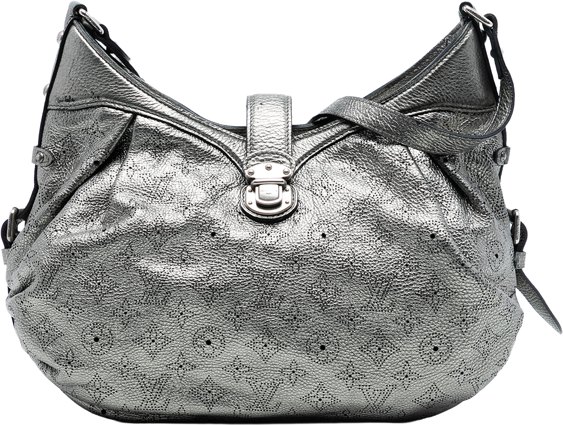 Louis Vuitton Monogram Mahina Xs, från Luxclusif, i färgen silver.