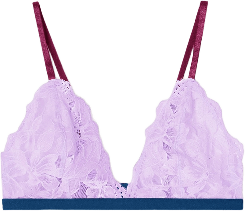 Fab-u-lace Bra Satin, från Frank Dandy, i färgen sunset violet.