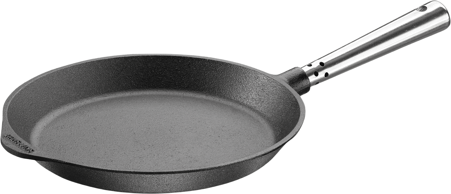 Stekpanna 24 Cm Med Stålhandtag, från Skeppshult, i färgen svart.