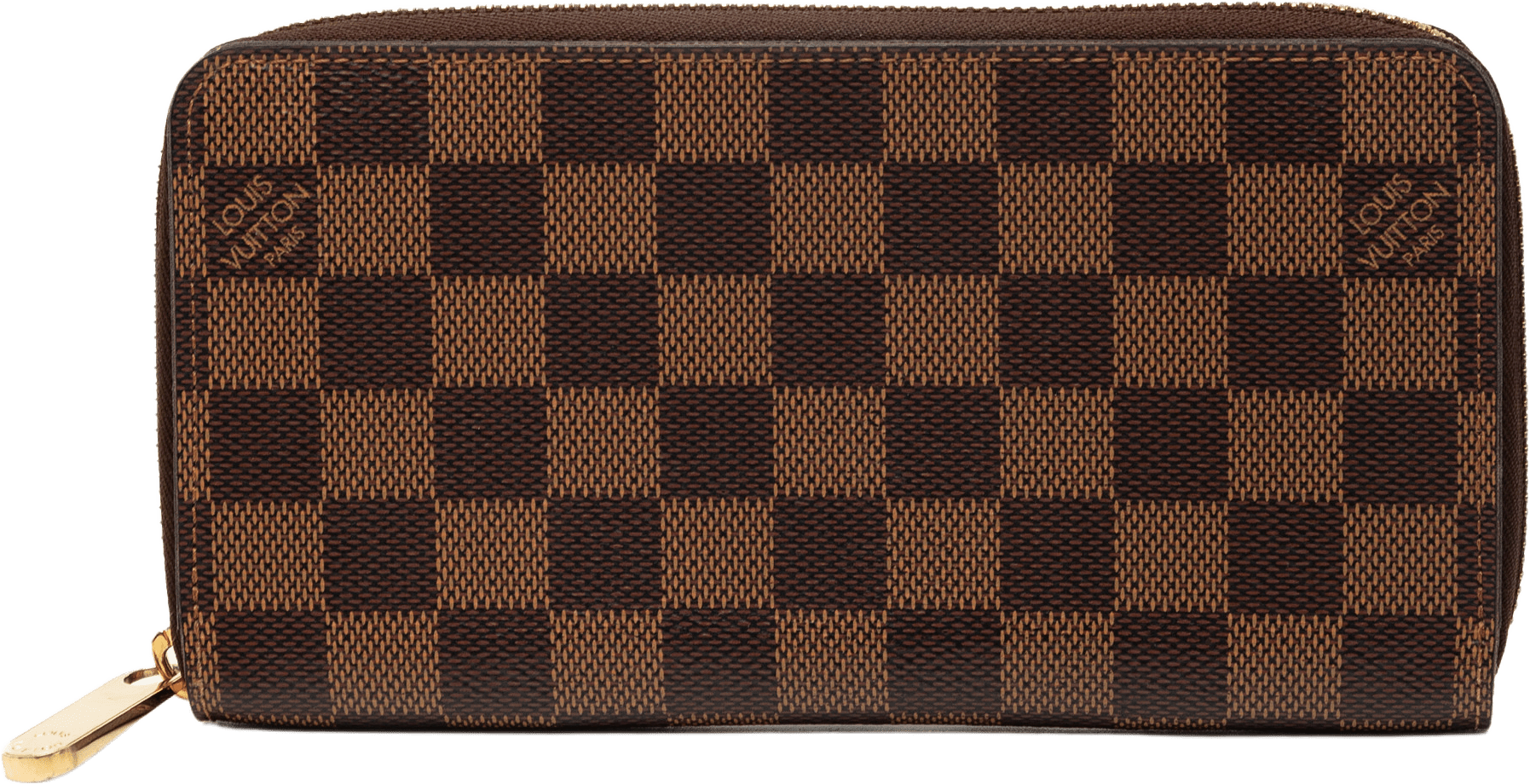 Louis Vuitton Damier Ebene Zippy Long Wallet, från Luxclusif, i färgen brown.