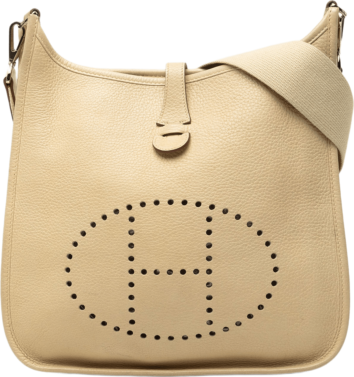 Hermès Clemence Evelyne I 29, från Luxclusif, i färgen beige.