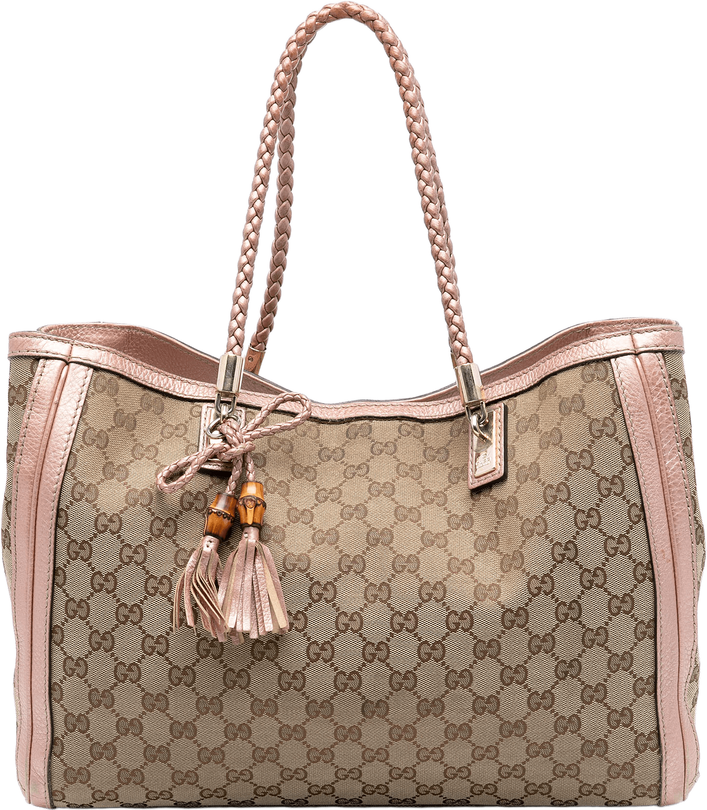 Gucci Medium Gg Canvas Bella Tote, från Luxclusif, i färgen beige.