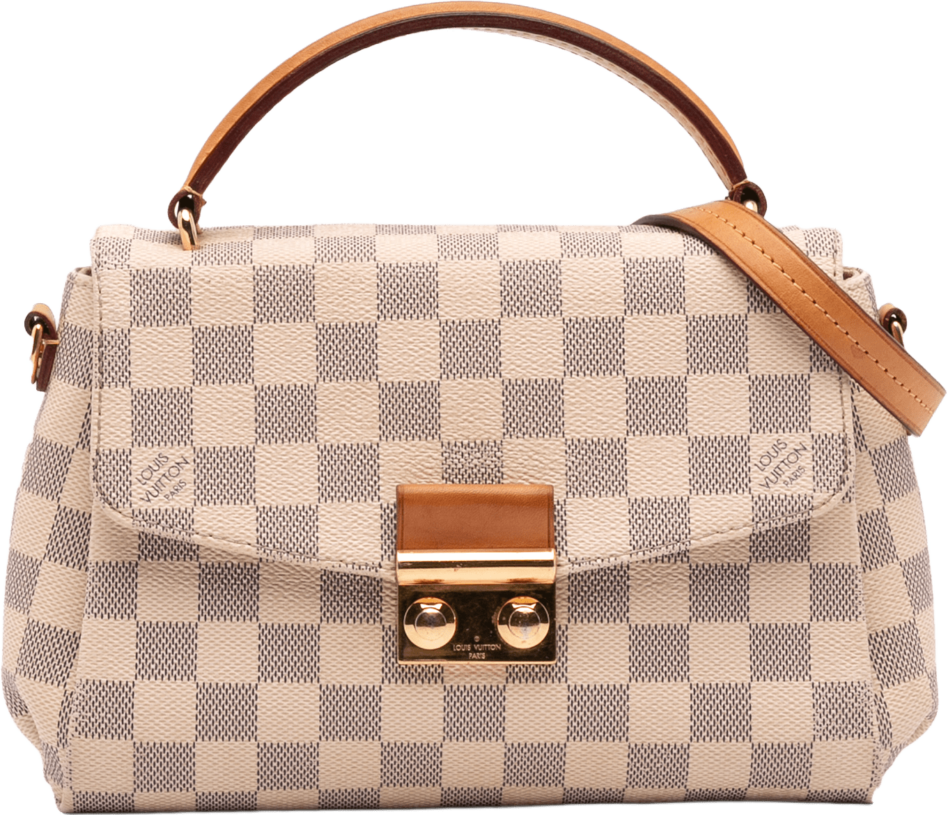 Louis Vuitton Damier Azur Croisette, från Luxclusif, i färgen white.