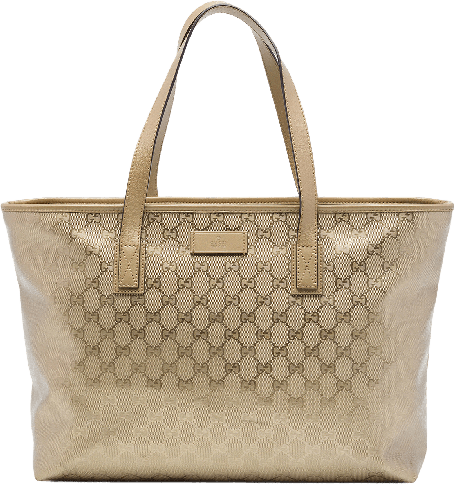 Gucci Medium Gg Imprime Tote, från Luxclusif, i färgen guld.