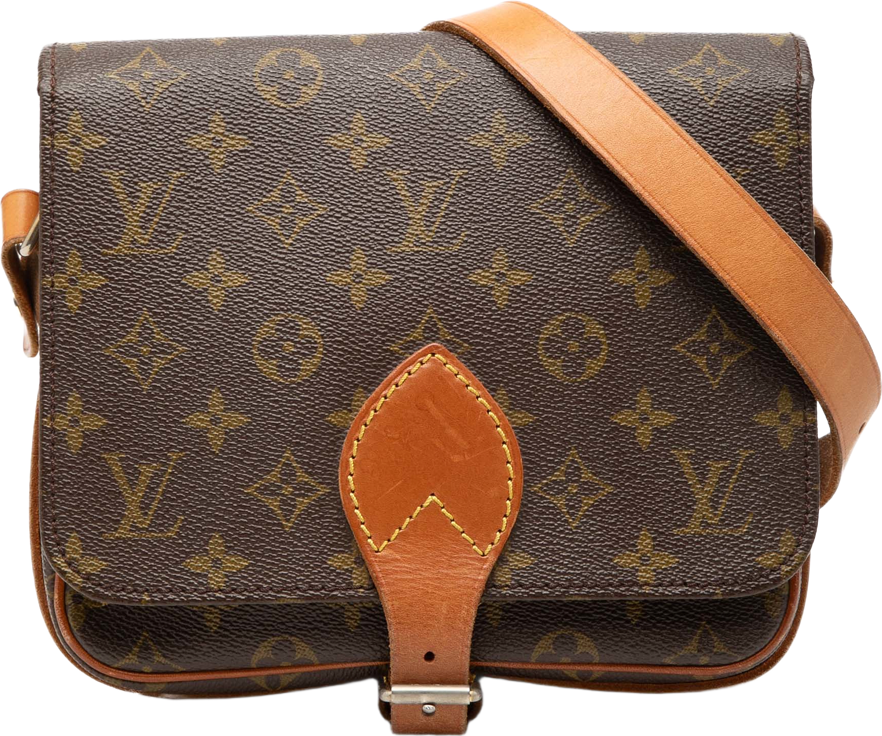 Louis Vuitton Monogram Cartouchiere Mm, från Luxclusif, i färgen brown.