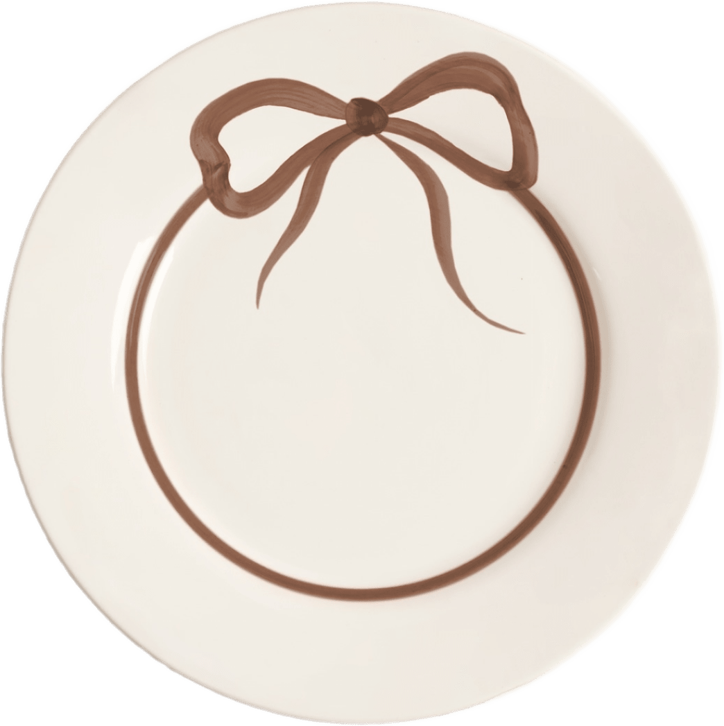 Bow Tallrik - 28 Cm, från Pick A Poppy, i färgen brown.