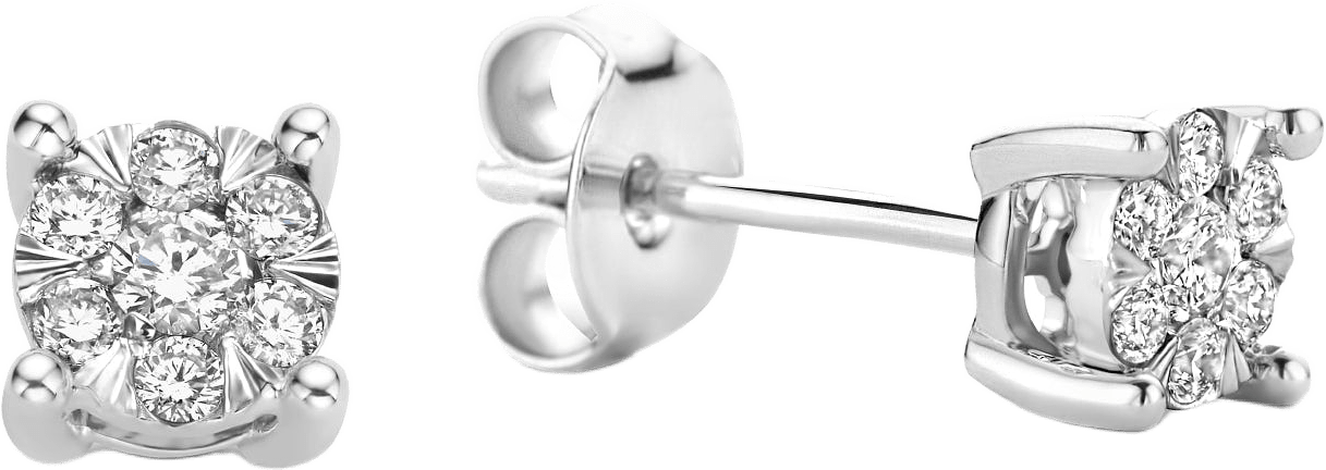 Isabel Bernard De La Paix Dames Oorbellen Goud - Zilver, från Isabel Bernard, i färgen vitt guld.